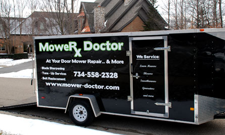 Picture of the Mower Doctor Mobile Repair Trailer