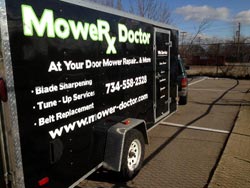 Mobile Lawn Mower Repair Trailer - 1