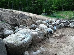 Rock/Boulder retaining Wall