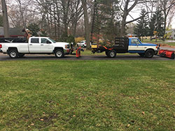 Snow plowing fleet